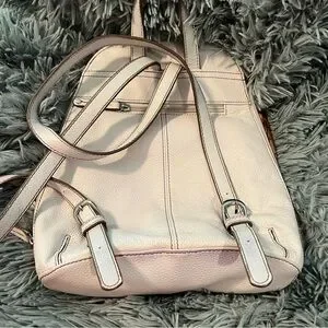 Tignanello | Bags | Tignanello White Leather Backpack | Poshmark display picture 3